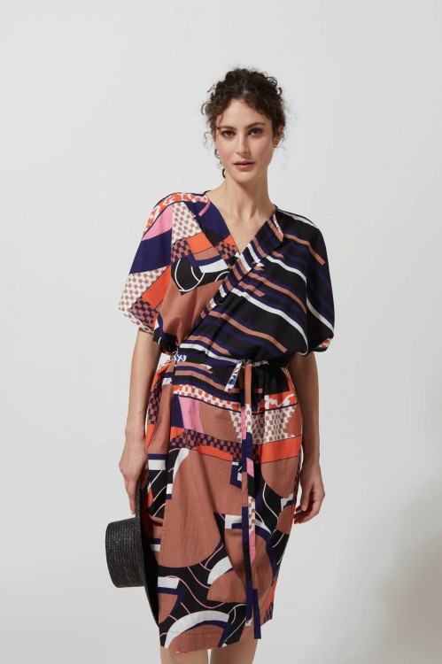 SCALA LA PLAGE TERRACOTTA DRESS