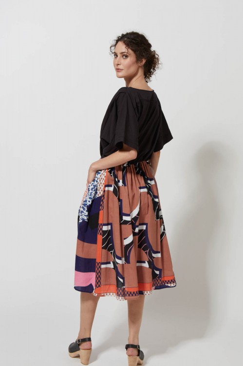 DONNA LA PLAGE TERRACOTTA SKIRT
