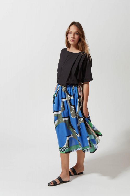 DONNA LA PLAGEBLUE SKIRT