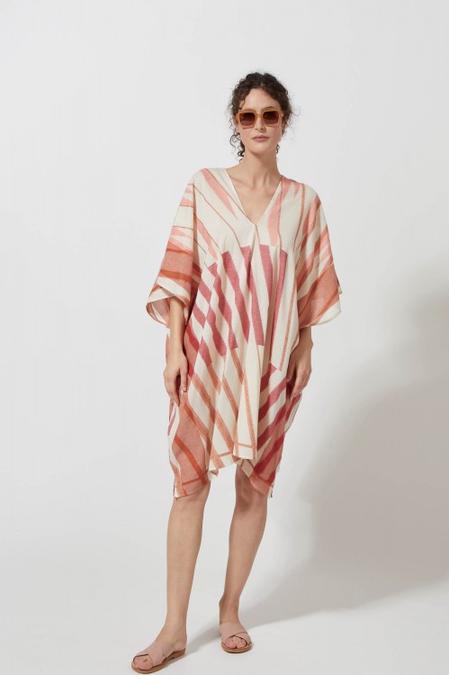 LIA ORPHE TERRACOTTA SHORT BEACH DRESS