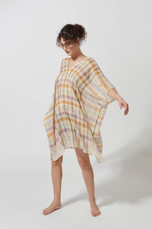 LIA CHROMA LILAC SHORT BEACH DRESS