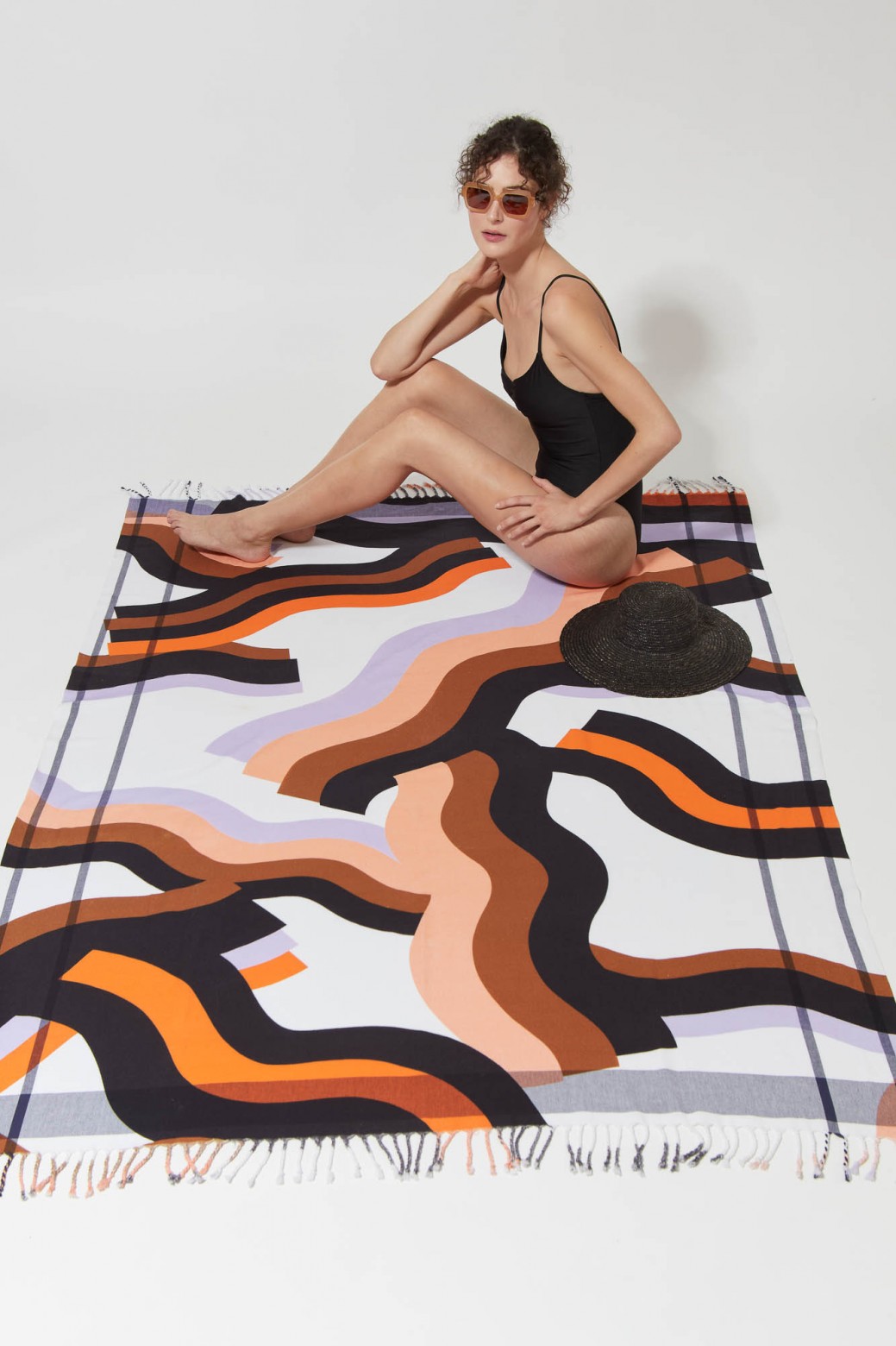 BAIGNADE ORANGE BEACH TOWEL