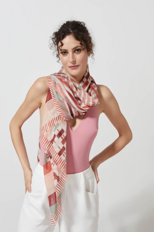 FOULARD ALHAMBRA POURPRE