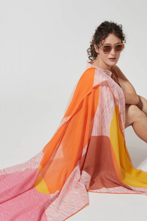 FOULARD GALET ROSE