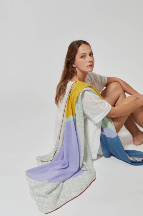 FOULARD GALET JADE