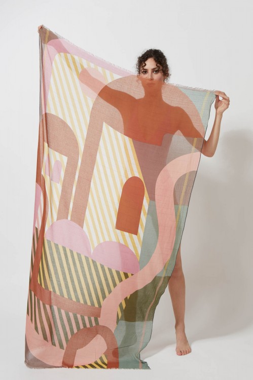 CARTE POSTALE POSTALE SCARF