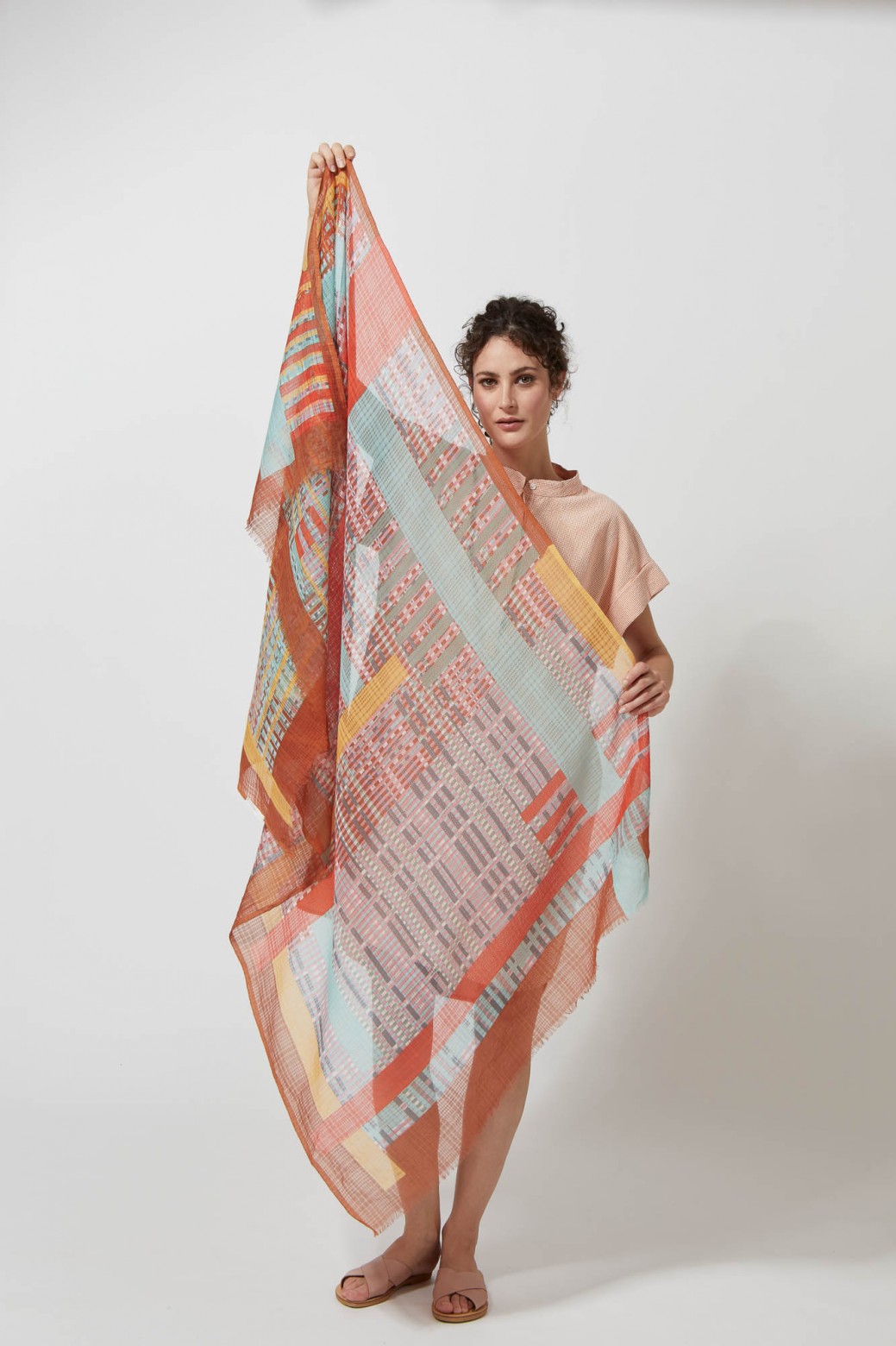 RACHEL ORANGE SCARF