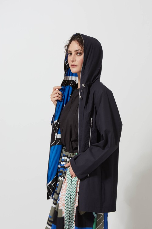 NAVY ZIGGY RAINCOAT