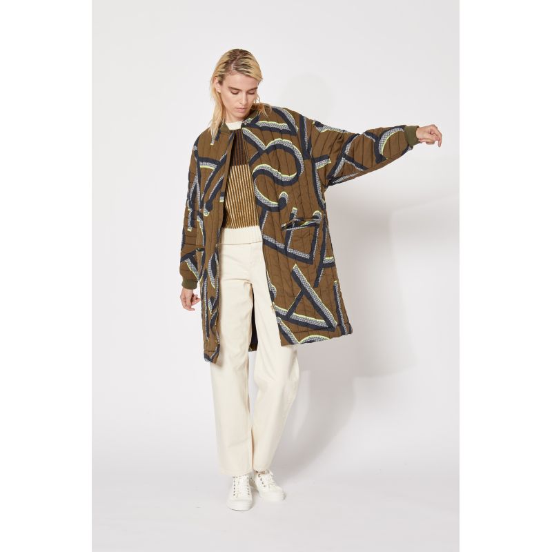 KHAKI JIM MONOGRAMME COAT