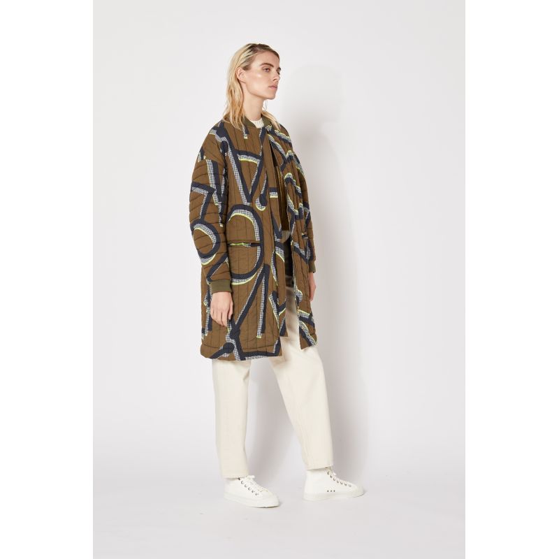 KHAKI JIM MONOGRAMME COAT