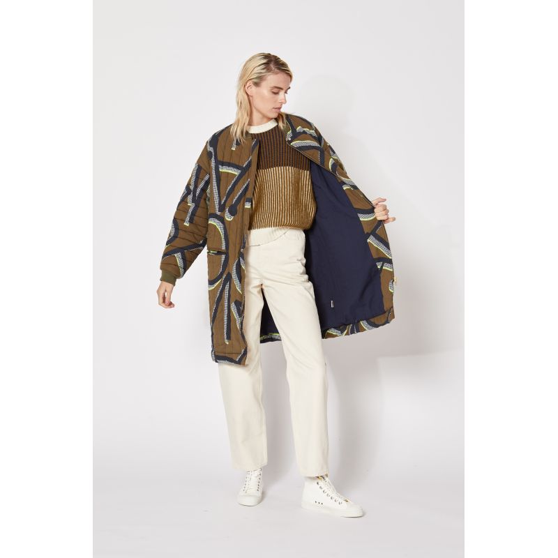 KHAKI JIM MONOGRAMME COAT