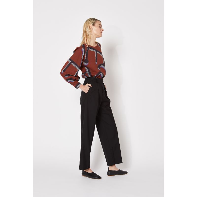 TOP CLAUDIA MONOGRAMME ROUX