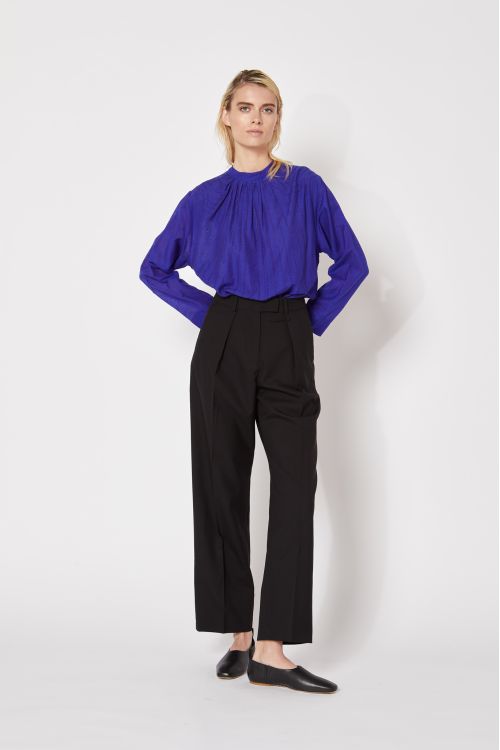 PURPLE EMBROIDERED DALIA TOP