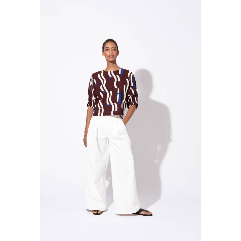 BURGUNDY NICOLE WAVE TOP