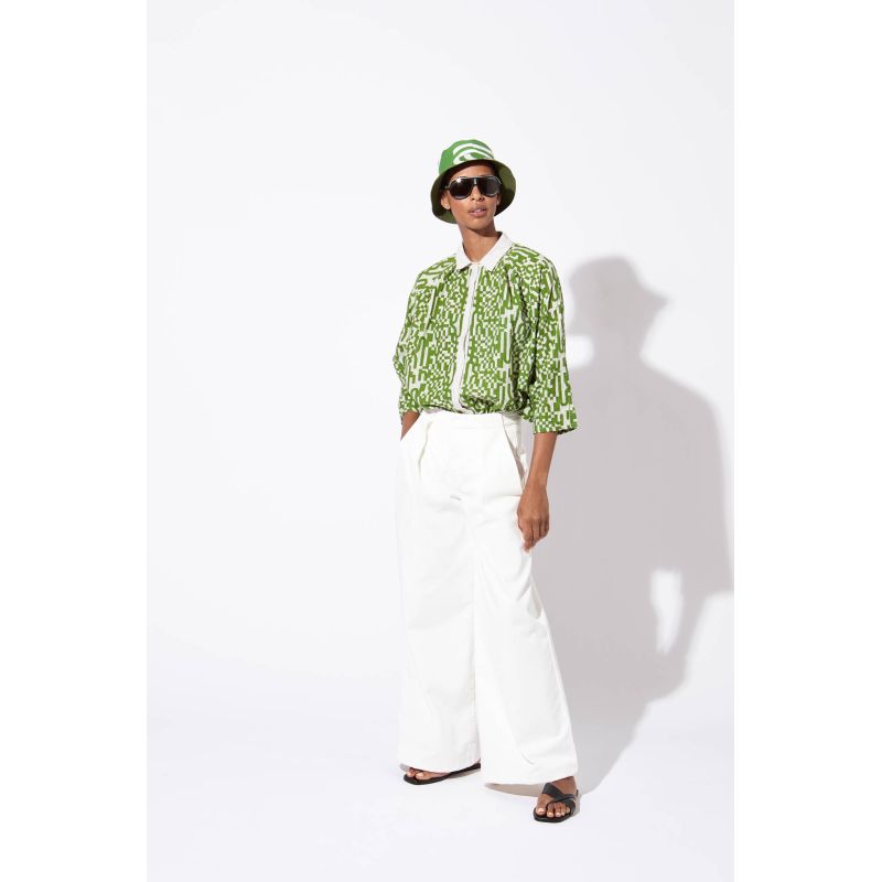 GREEN NINO WAVE BUCKET HAT