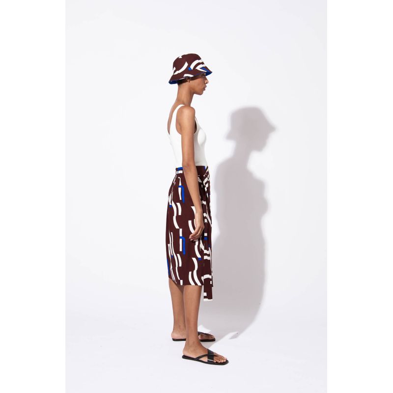 BURGUNDY NINO WAVE BUCKET HAT