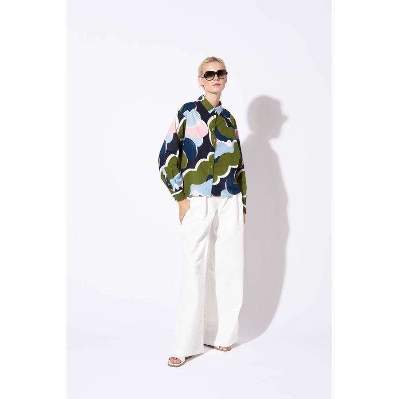 KHAKI ROSALIE PRINTEMPS SHIRT