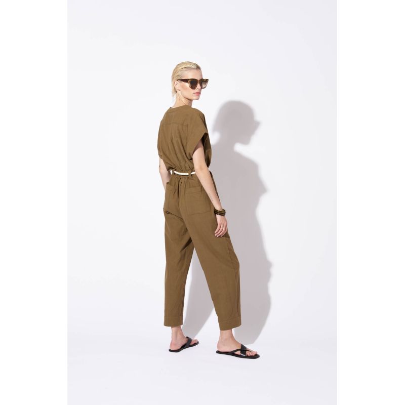 KHAKI MONY UNI JUMPSUIT