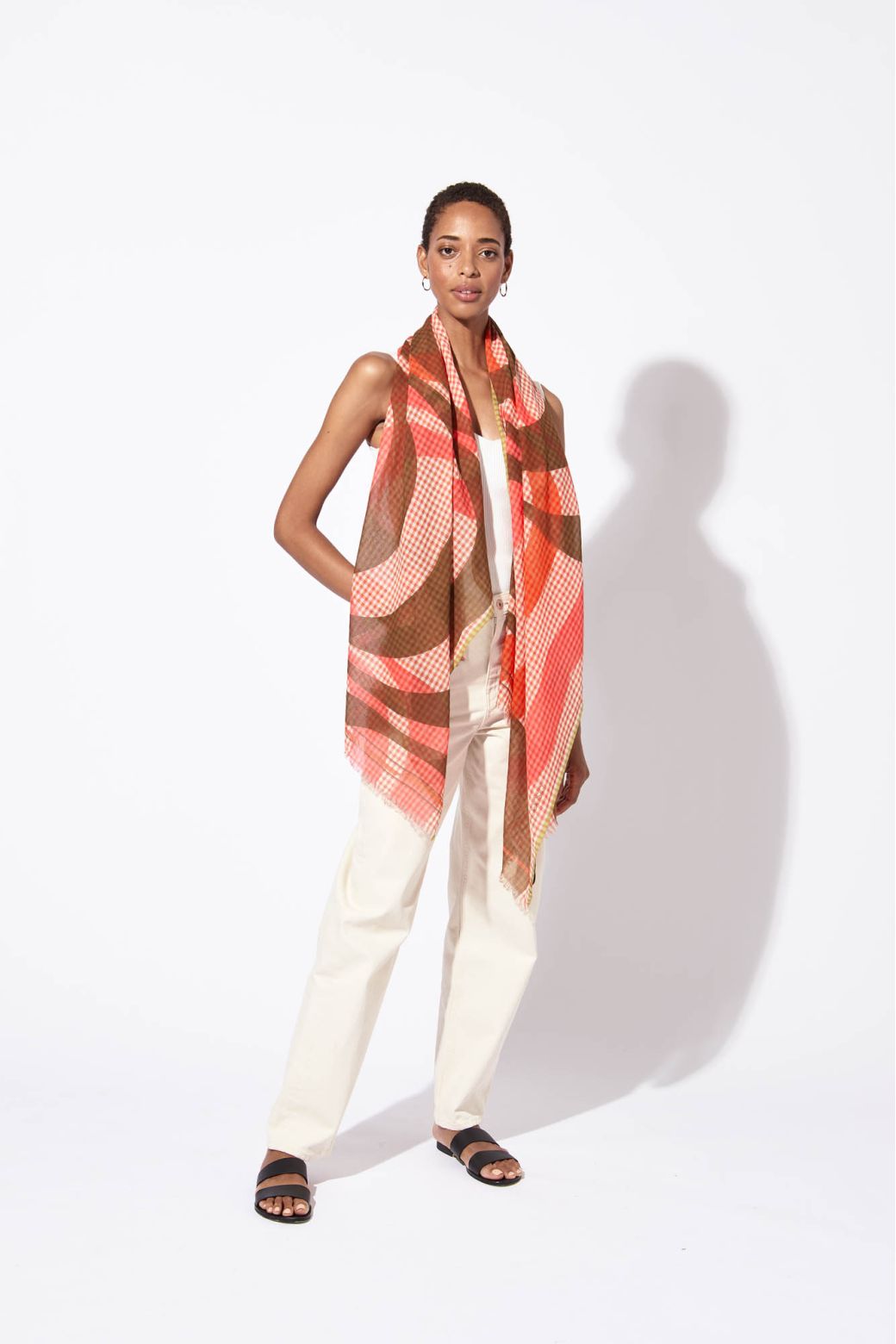 CORAL MIRAGE SCARF