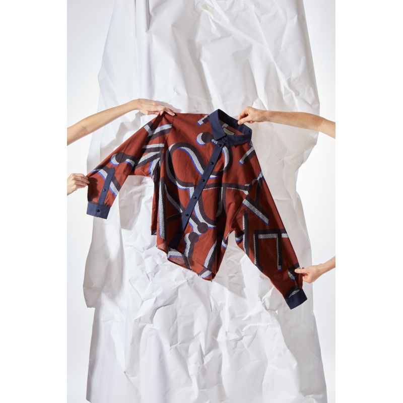 CHEMISE ROSALIE MONOGRAMME ROUX