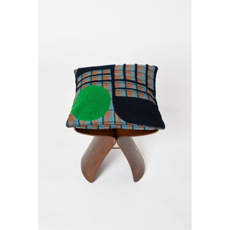 GREY BLUE OMY CUSHION COVER