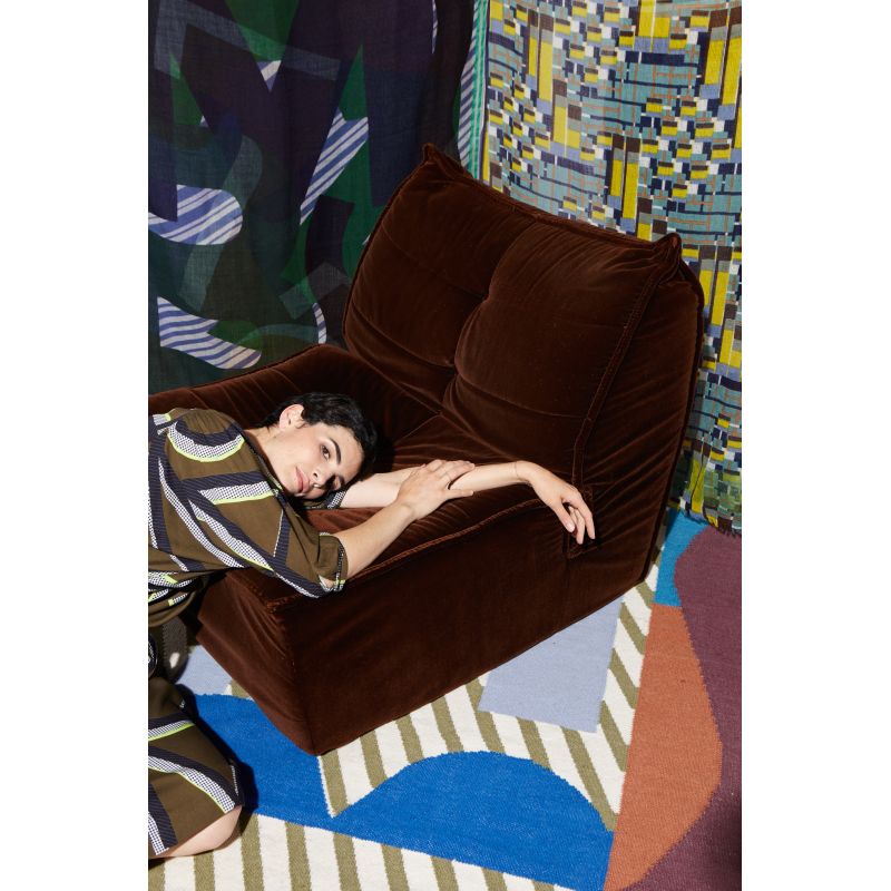 KHAKI SAYA MONOGRAMME DRESS