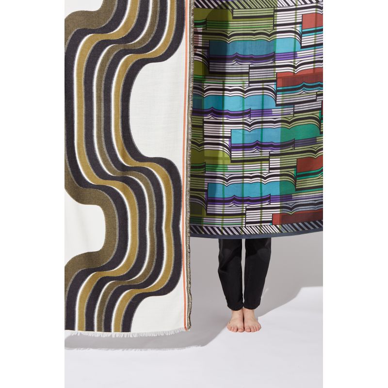 KHAKI RITOURNELLE SCARF