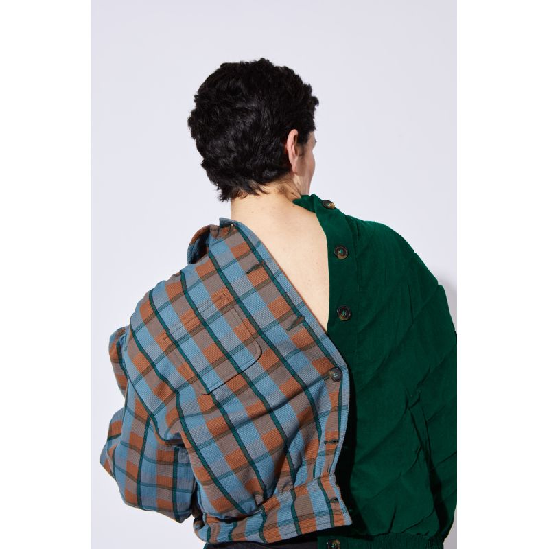 VESTE PALERME OMY BLEU GRIS