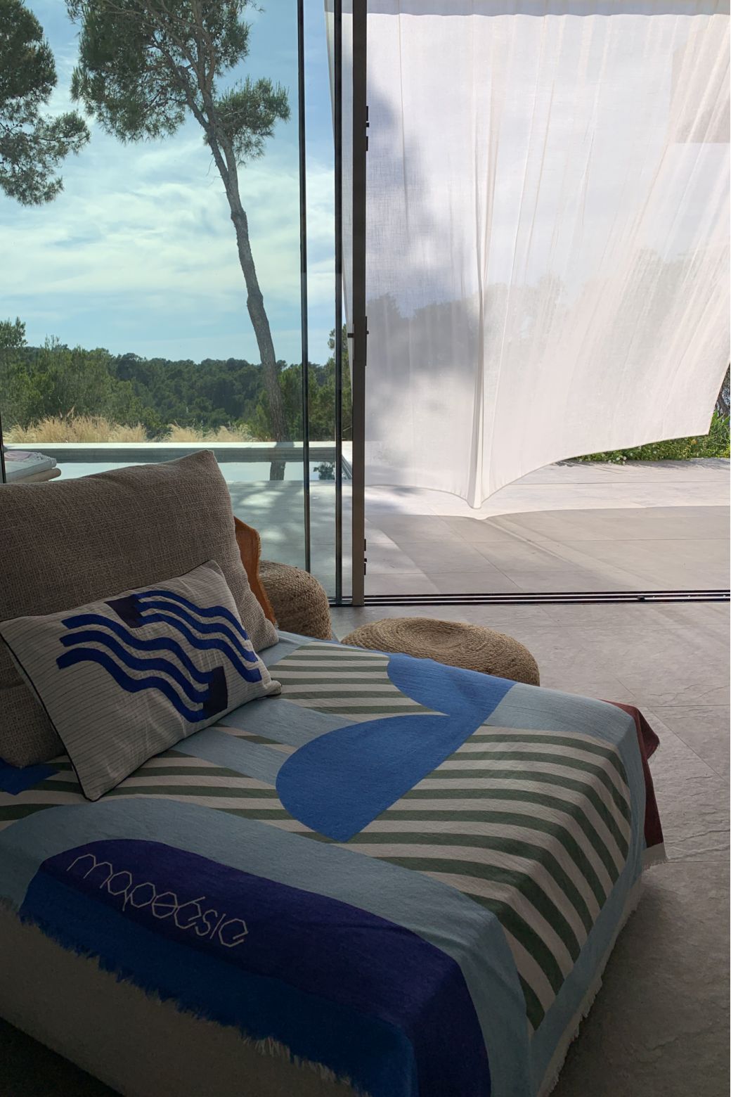 BLUSH CARTE POSTALE BEACH TOWEL BLUSH CARTE POSTALE BEACH TOWEL