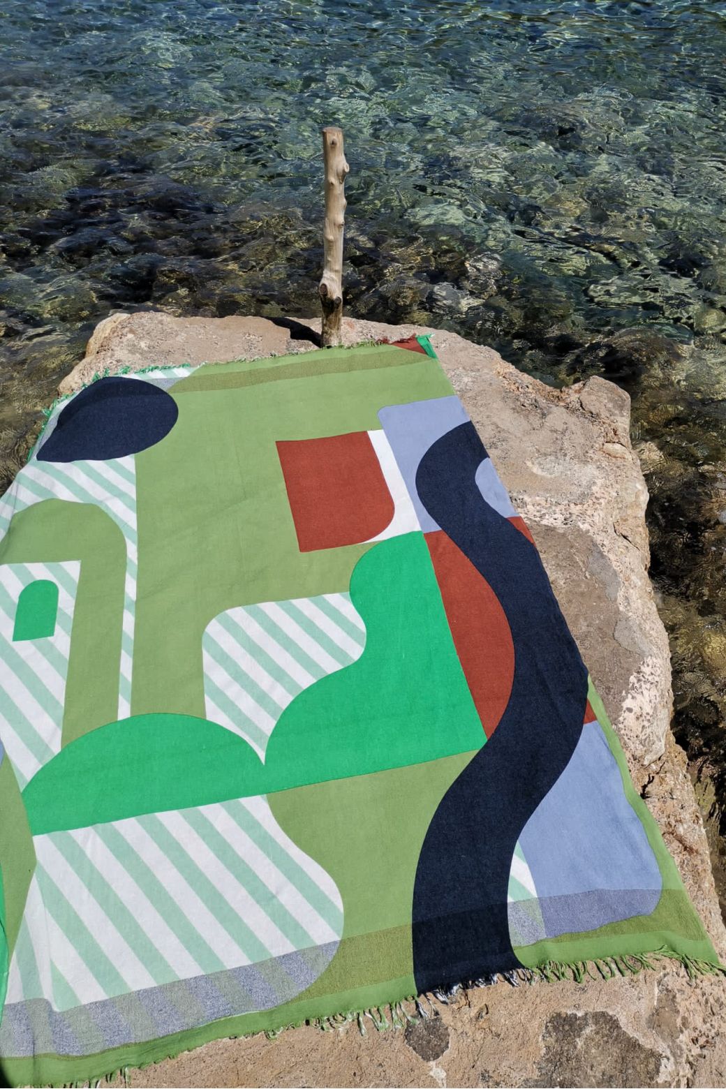 MOSS CARTE POSTALE BEACH TOWEL