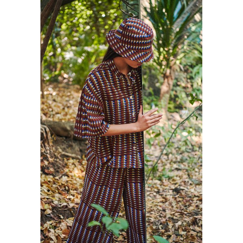 BROWN NINO RILEY BUCKET HAT