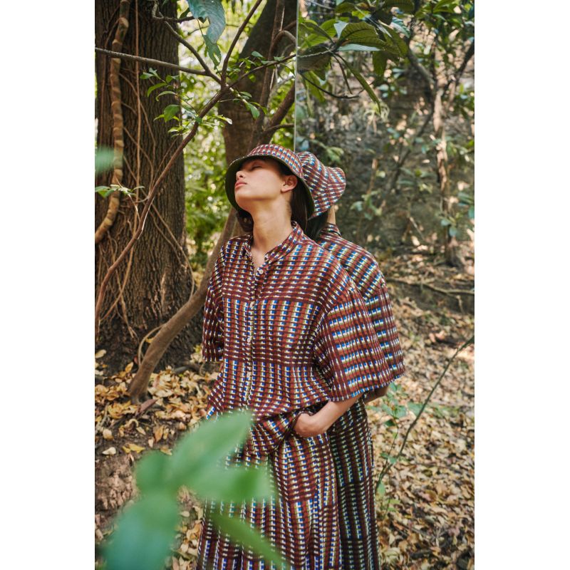 BROWN NINO RILEY BUCKET HAT