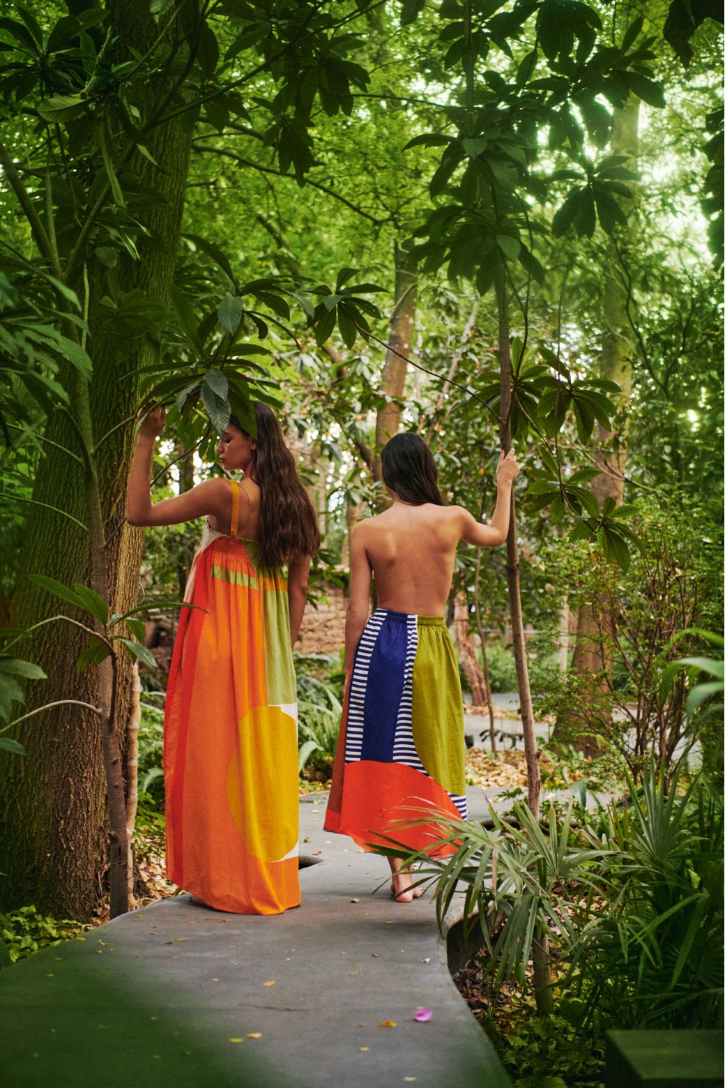 TERRACOTTA IRIS ABSTRACT DRESS TERRACOTTA IRIS ABSTRACT DRESS