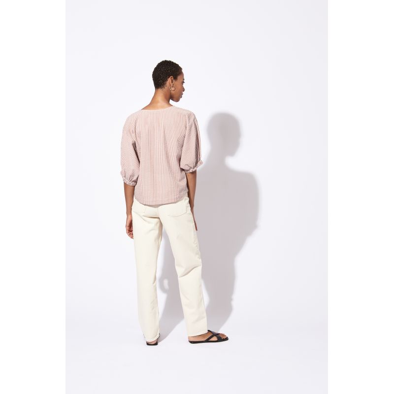 TOP NICOLE MERYL LILAS CARAMEL