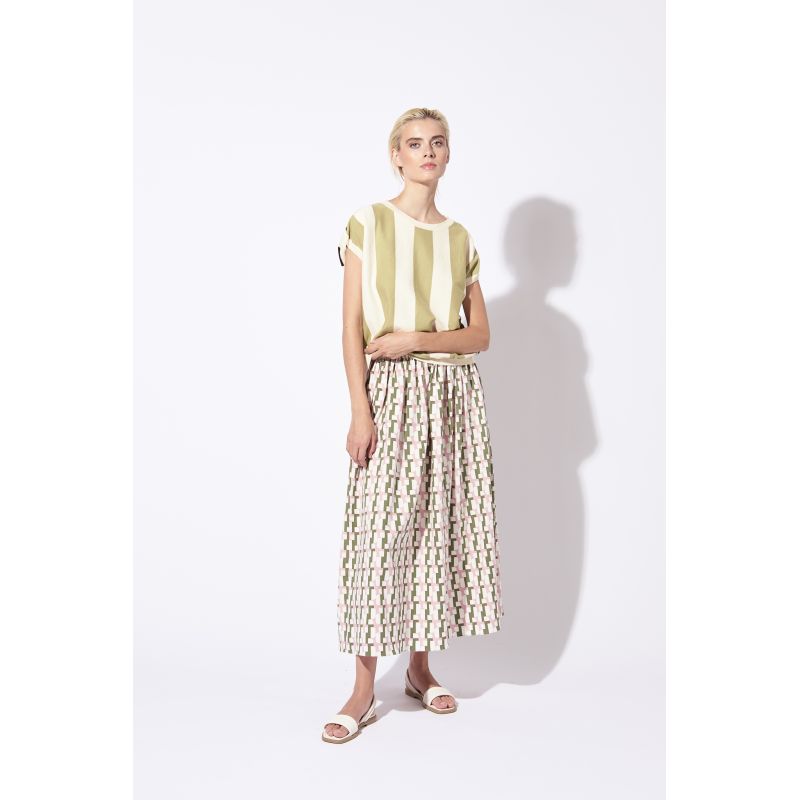 PINK OLIVE ROMEO SUAVE SKIRT