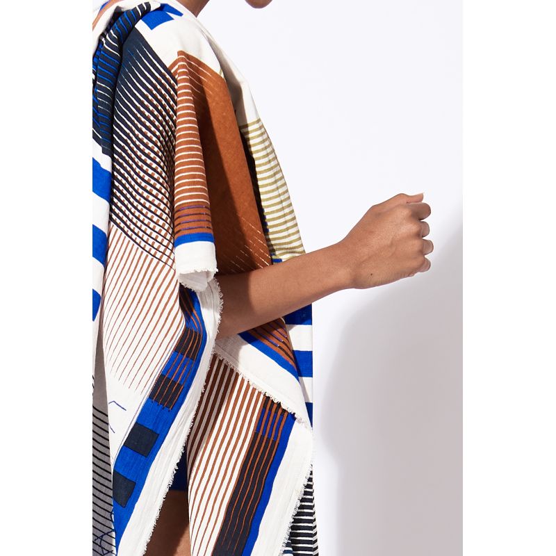 Drap de plage Vibrant Bleu