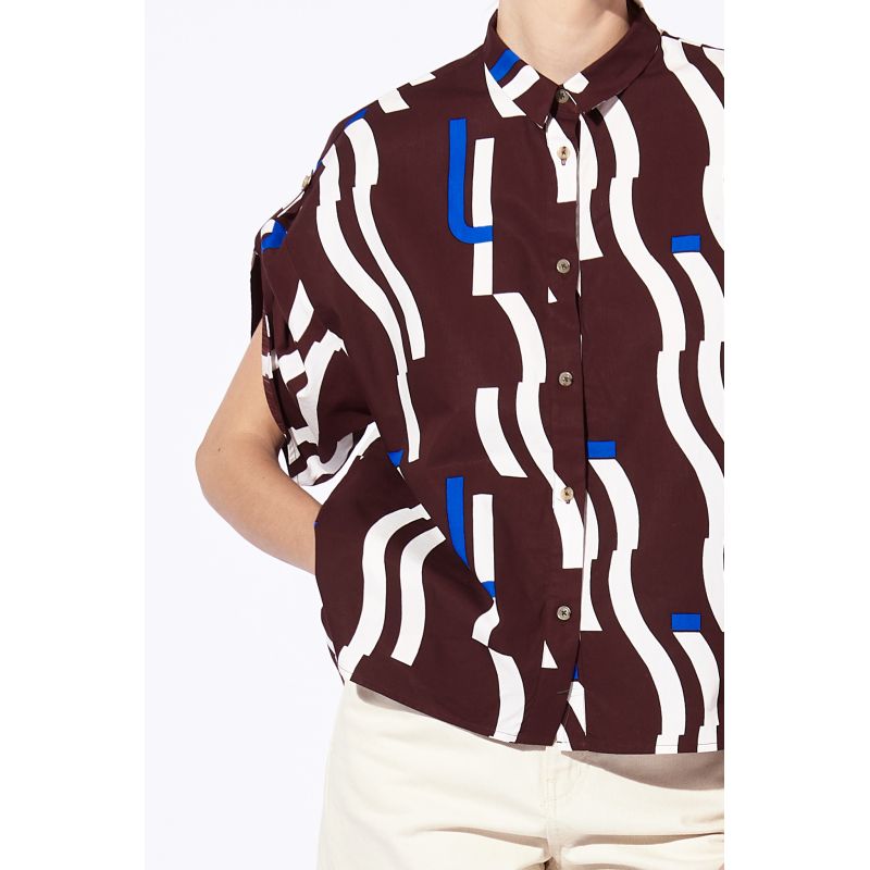 CHEMISE ANDREW WAVE BORDEAUX
