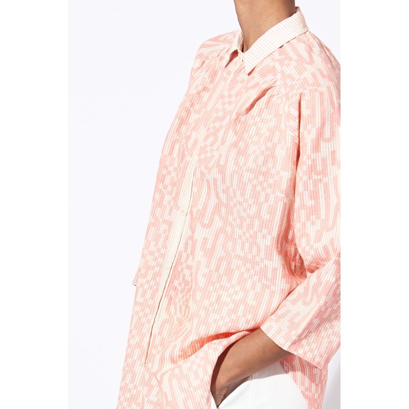 CHEMISE TELMA DAMIER ROSE
