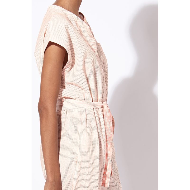 ORANGE MESSINA PIQUÉ JUMPSUIT