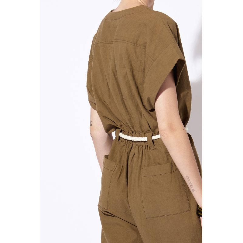 KHAKI MONY UNI JUMPSUIT