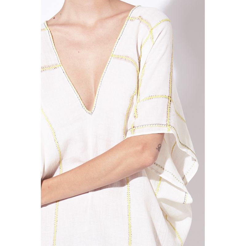 LIME ÉLIA RHODES SHORT BEACH DRESS