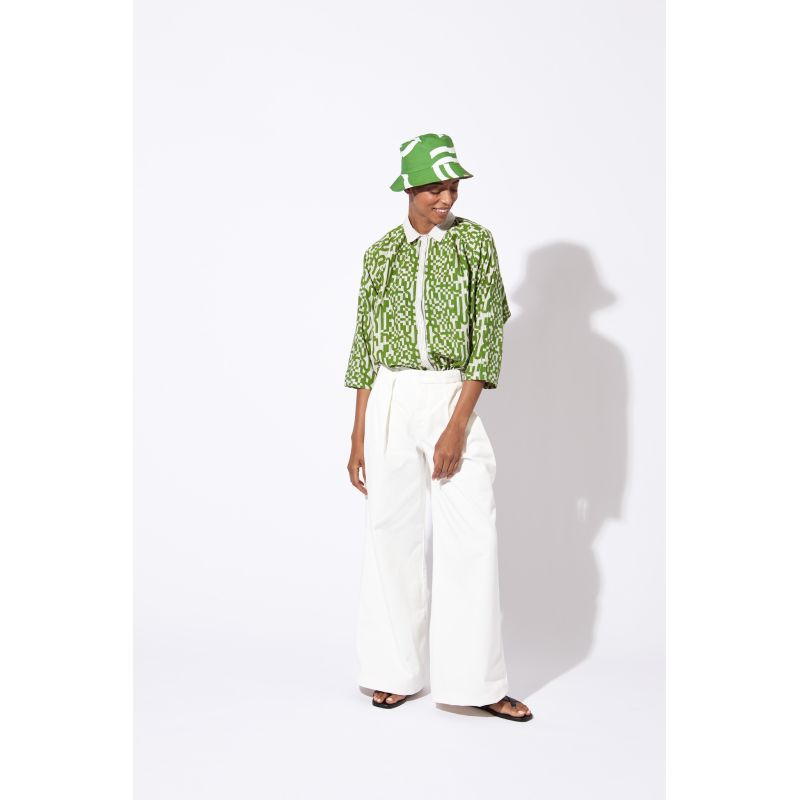 GREEN NINO WAVE BUCKET HAT