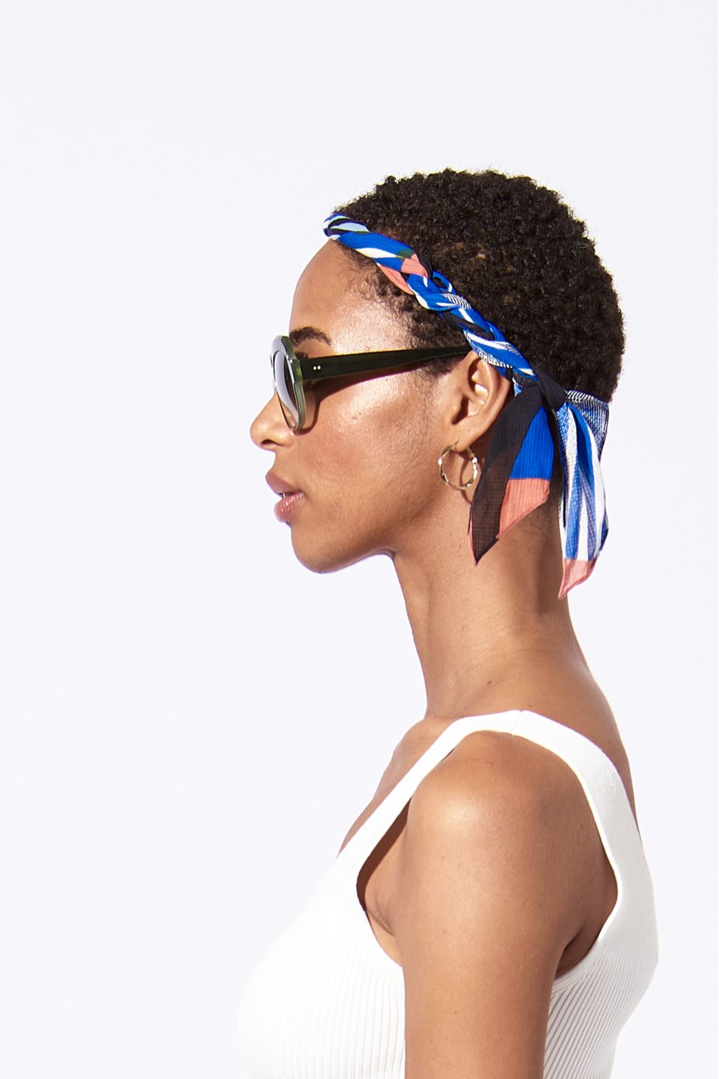 GREY BLUE COMETE HEADBAND