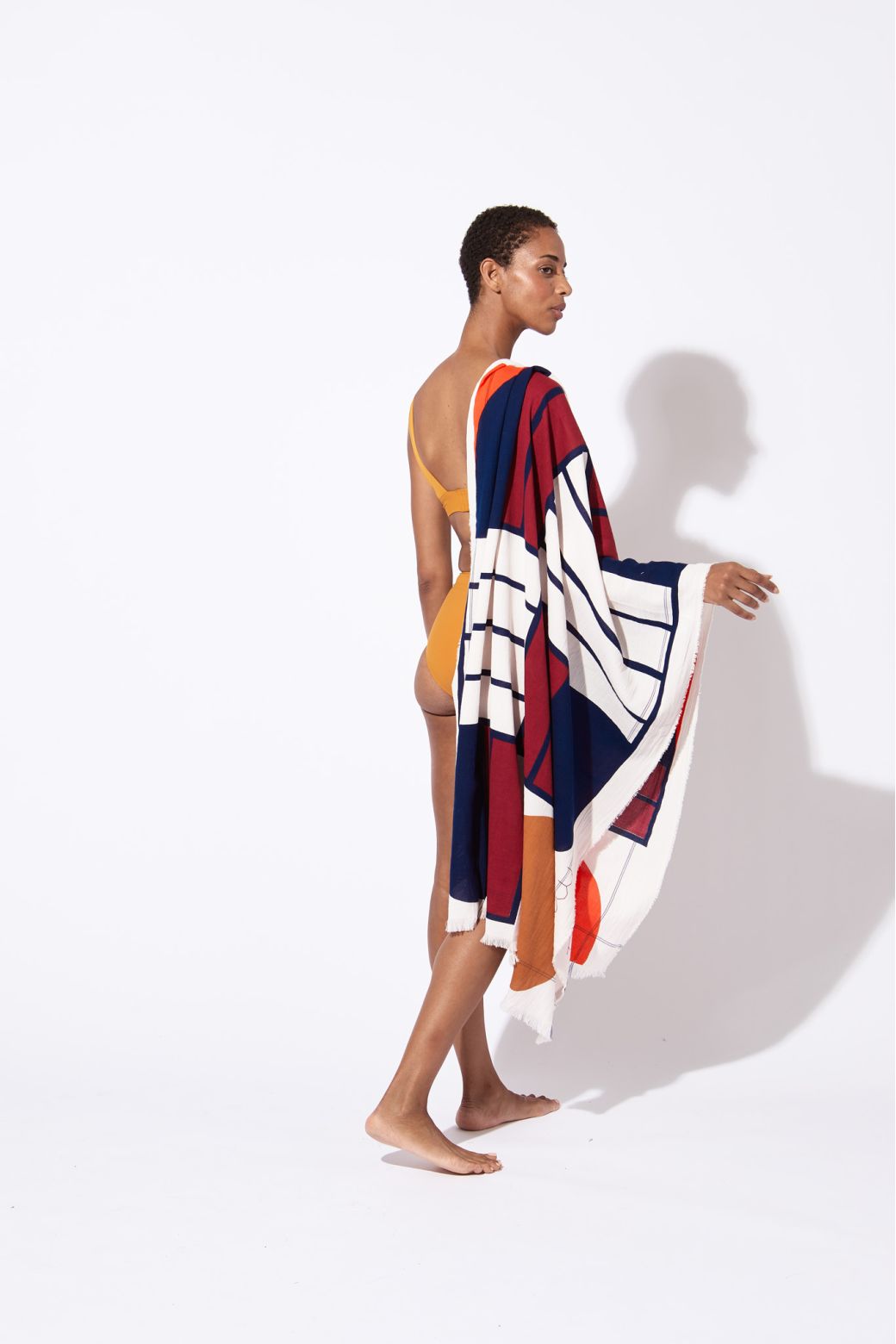 Drap de plage Tempo Pourpre