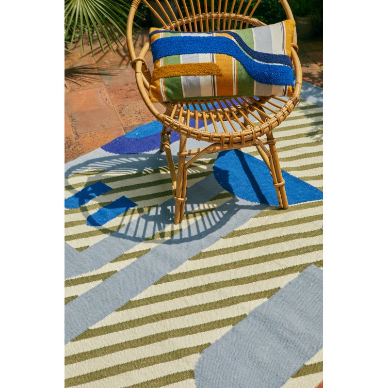 Housse de coussin Merida Bleu