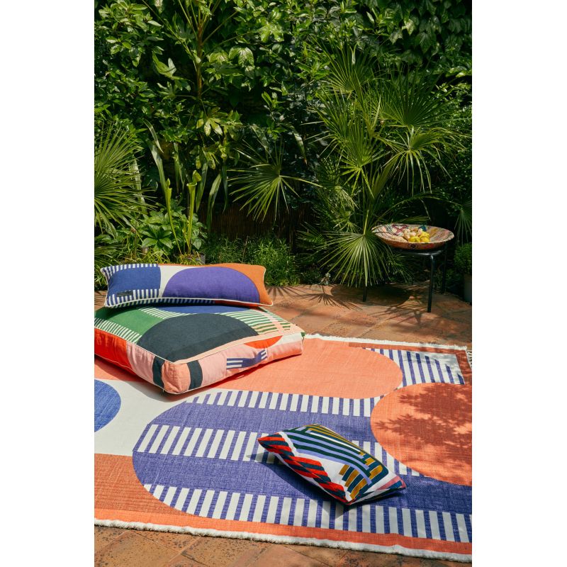 Housse de coussin Abstract Roux Kaki