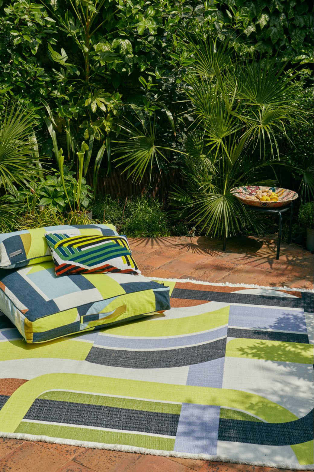 Lime Supersonic Outdoor Rug