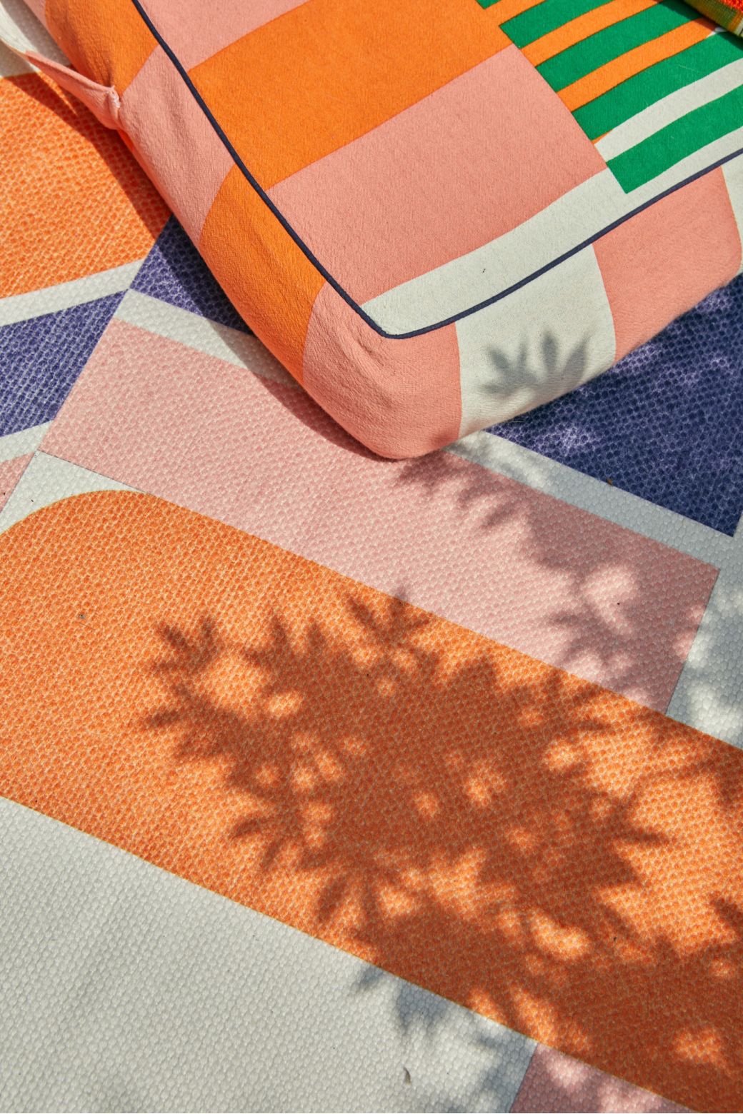 Orange Supersonic Outdoor Rug