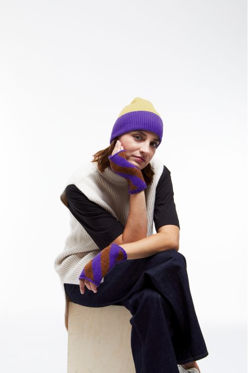 Purple Linea Beanie