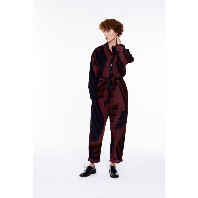 Burgundy Monica Alto Jumpsuit